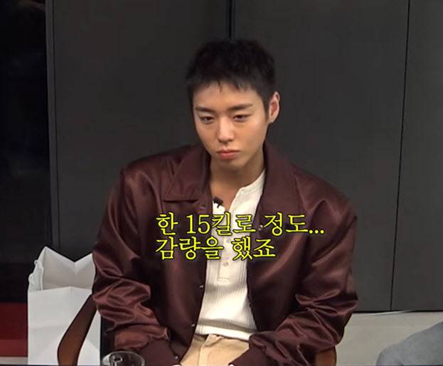 배역을 위해 15kg 체중 감량했던 사실을 고백하는 배우 박지훈. (출처: 채널십오야 유튜브 채널).