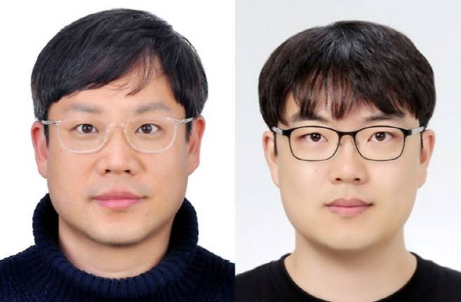 왼쪽부터 DGIST 전기전자컴퓨터공학과 이정협 교수, 김근하 박사후연수연구원.(사진=DGIST)