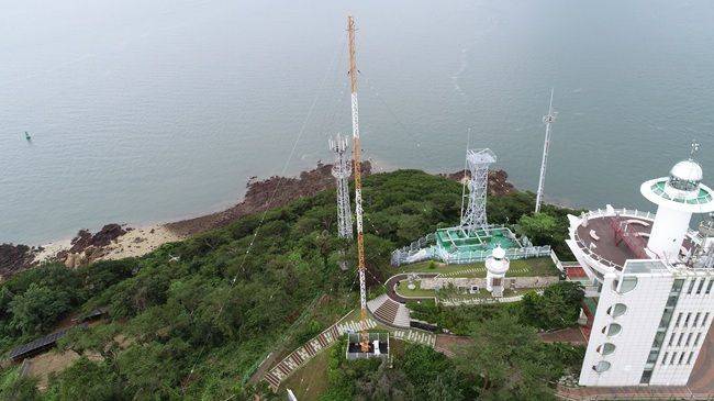 국립해양측위정보원 팔미도 기준국 모습. ⓒ국립해양측위정보원