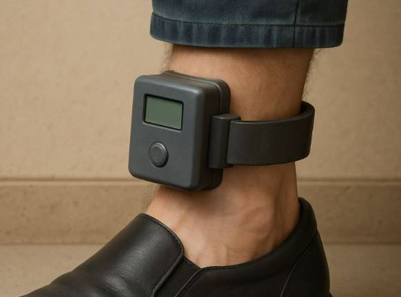 위치추적 전자장치(전자발찌)를 착용한 40대 남성이 경기 남양주시에서 교제하던 여성을 흉기로 살해하고 달아났다가 경찰에 붙잡혔다. 본 기사와 무관한 이미지. [사진=챗GPT 생성]