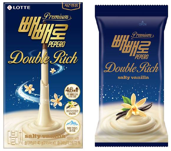 롯데웰푸드 더블 리치 솔티 바닐라 제품. [사진=롯데웰푸드]