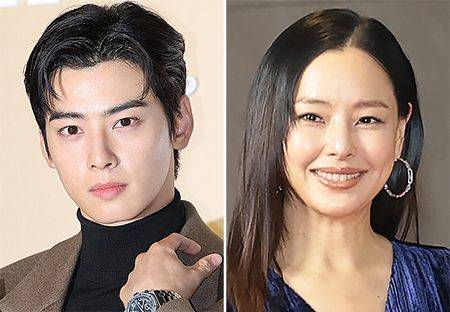 차은우(왼쪽), 이하늬