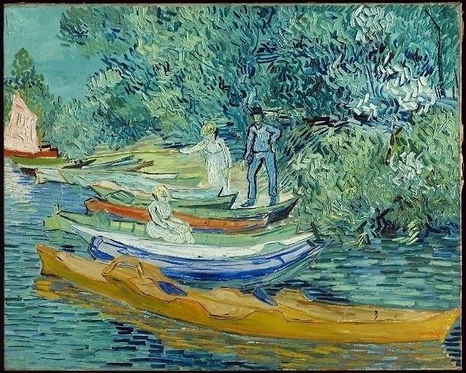 빈센트 반 고흐, 오베르의 우아즈 강가, 1890. 디트로이트 미술관, 로버트 H. 태너힐 유증, 70.159
Vincent van Gogh, Bank of the Oise at Auvers, 1890. Detroit Institute of Arts, Bequest of Robert H. Tannahill, 70.159