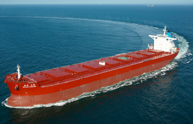 장금상선의 벌크선. 장금상선 홈페이지 갈무리