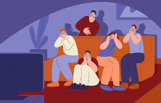 공포 영화를 보는 경험이 심리적 대비 훈련이 될 수 있다. 클립아트코리아