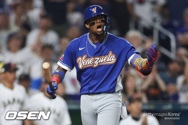 [사진] 베네수엘라 야구 대표팀 로날드 아쿠냐 주니어. ⓒGettyimages(무단전재 및 재배포 금지)