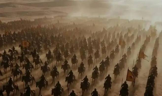 AI 드라마 ‘곽거병’의 실제 전투 장면. 콰이커지 캡처