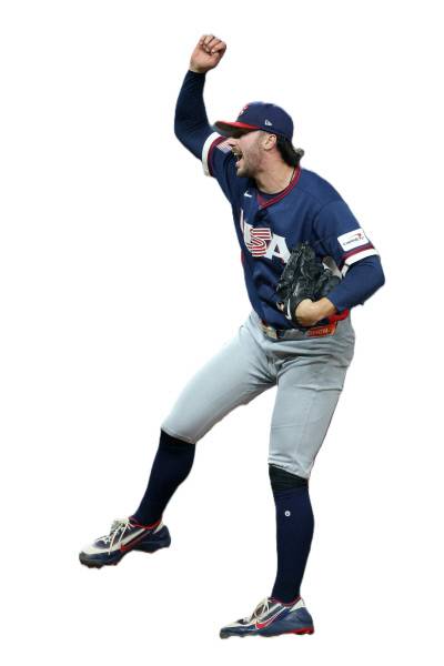 승리투수 폴 스킨스. 로이터·AFP연합뉴스