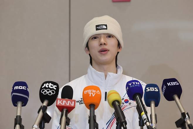 ▲ 동계 올림픽 피겨스케이팅 남자 싱글에서 메달권과 격차를 줄였던 차준환. ⓒ연합뉴스