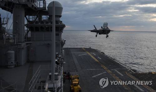 미군의 동중국해 훈련 [미 해군 제공.EPA=연합뉴스 자료사진. 재판매 및 DB 금지]