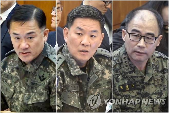 여인형·이진우·곽종근 [헌법재판소 제공. 재판매 및 DB 금지]