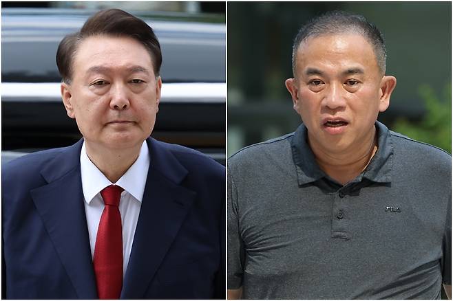 윤석열 전 대통령(왼쪽)과 명태균 씨. 연합뉴스