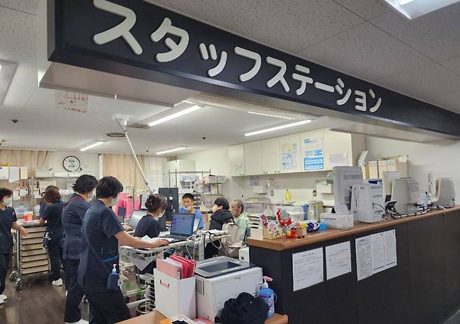 일본 시온병원 내부. 직접 촬영.