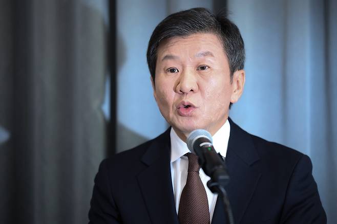 사진출처 뉴스1. 정몽규 HDC 회장