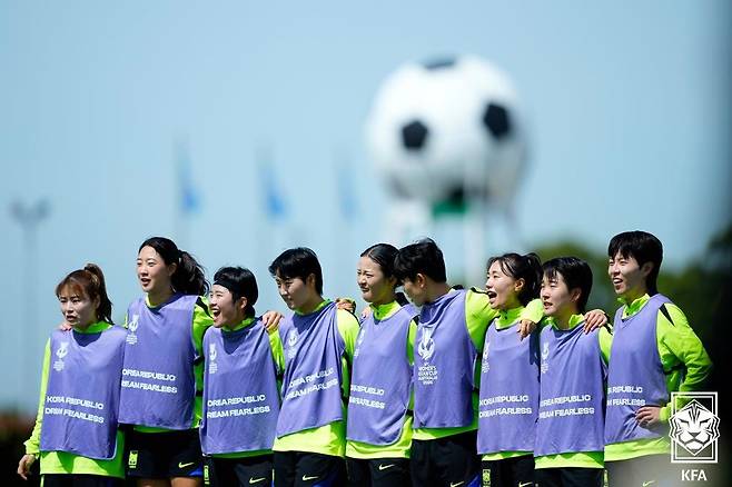 한일전을 앞두고 승부차기 훈련을 하는 대표팀(대한축구협회 제공)