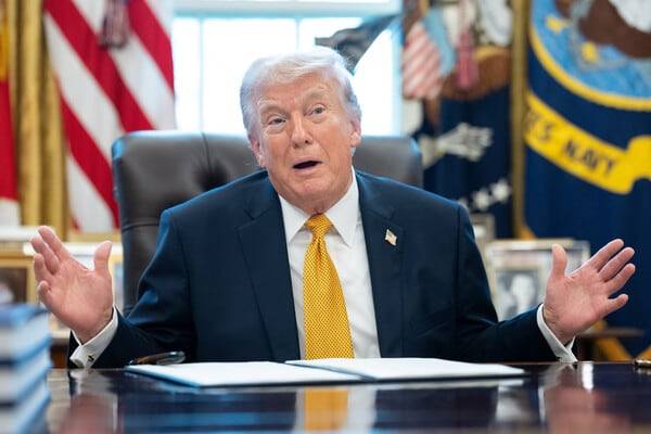 16일(현지시간) 미국 백악관에서 발언하고 있는 도널드 트럼프 미국 대통령. /UPI 연합뉴스