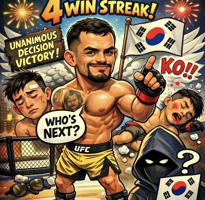 다니엘 산토스가 SNS에 올린 일러스트에 코리안 파이터들이 등장했다. 사진=산토스 SNS