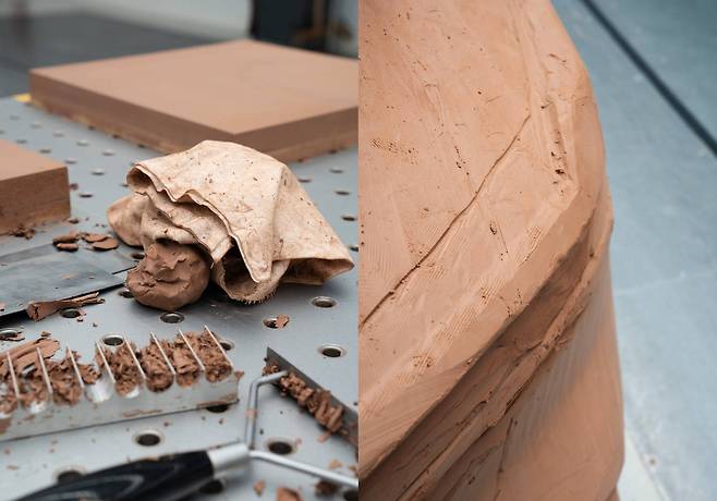 클레이 모델링 스튜디오에서 진행된 디자인 작업 / 출처=지커