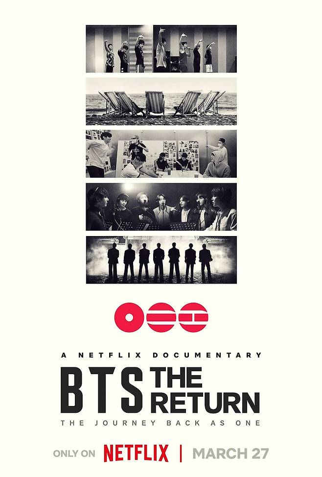 Poster for upcoming BTS documentary film "BTS: The Return" (Netflix)
