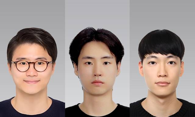 왼쪽부터 서강대 인공지능학과 조성인 교수, 전주현·박윤서 석사과정생. 서강대 제공