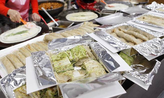 영월군 서부시장 먹거리