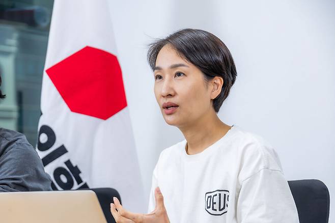 2월8일 서울 영등포구 국민의힘 중앙당사에서 김수민 전 충북도 정무부지사가 시사저널과 인터뷰를 진행하고 있다. ⓒ시사저널 최준필