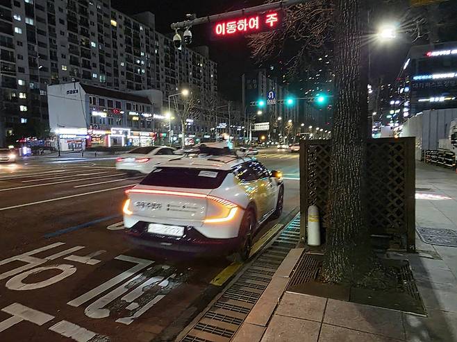 카카오모빌리티 자율주행차 [촬영 한상용]