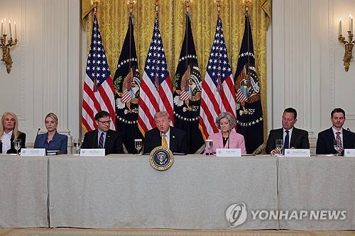 발언하는 트럼프 대통령 [로이터=연합뉴스]