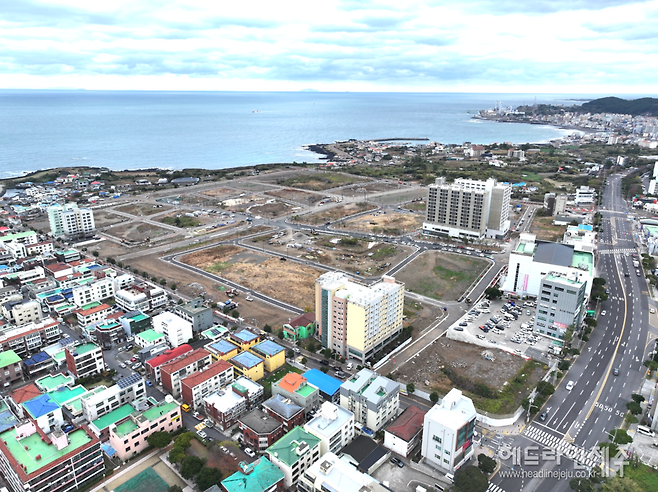 제주시 화북상업지역 전경.&nbsp;