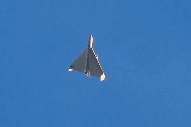 이란에서 개발한 샤헤드 폭발 드론.(AP연합뉴스)