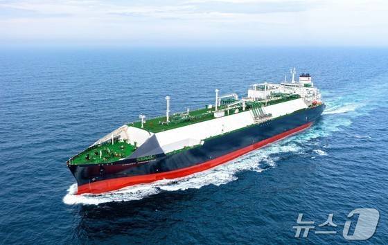 (HD한국조선해양 LNG운반선 시운전 자료사진)