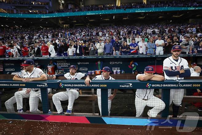 베네수엘라에 패해 2026 WBC 준우승에 그친 미국. ⓒ AFP=뉴스1