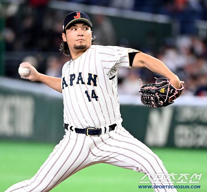 7일 일본 도쿄돔에서 열린 WBC(월드베이스볼클래식) 한국과 일본의 경기. 일본 이토 히로미가 역투하고 있다. 도쿄(일본)=허상욱 기자wook@sportschosun.com/2026.03.07/