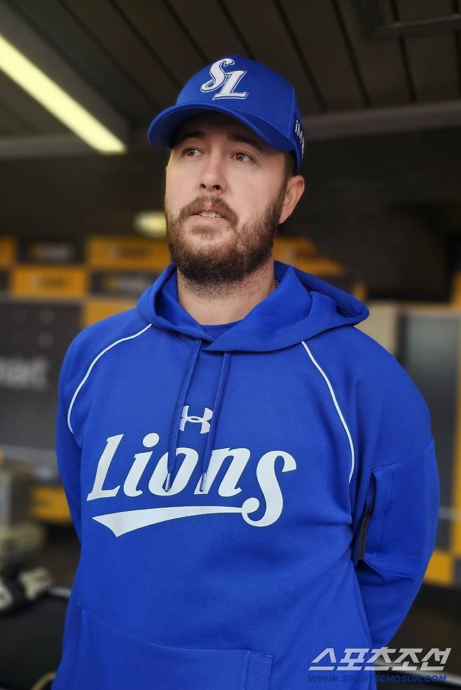 17일 랜더스필드에 합류한 잭 오러클린. 인천=스포츠조선 정현석 기자 hschung@sportschosun.com