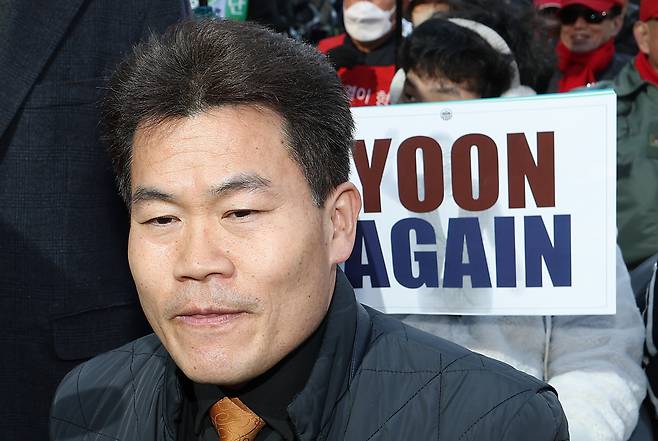 유튜버 전한길 씨. 연합뉴스