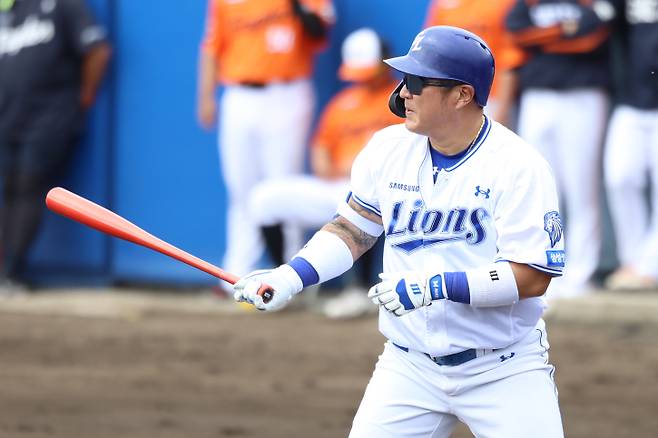 오프시즌 KIA를 떠나 삼성으로 이적한 최형우. 삼성 제공