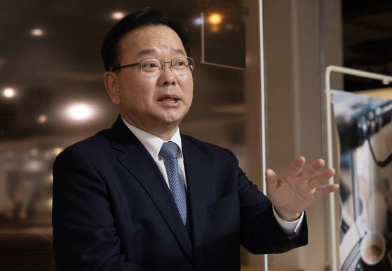 지난해 1월중앙일보와 인터뷰를 가진 김부겸 전 총리. 임현동 기자