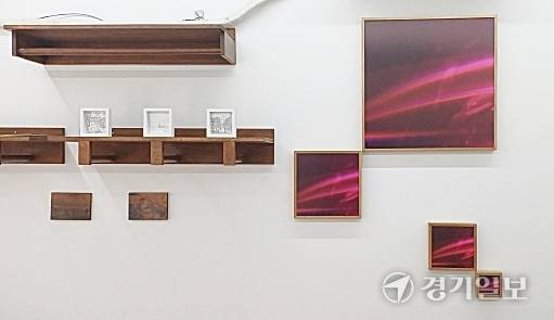 예술공간 다움에서 진행된 ‘나는 무엇의 옹알이일까?’ 전시에서 유진 작가의 작품. 정자연기자