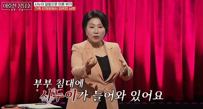아내와 자식보다 시누이를 더 챙기는 남편이 고민이라는 아내가 등장했다. /사진=tvN 스토리 '이호선 상담소' 방송화면