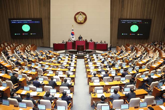 지난 12일 국회 본회의장./사진=뉴스1