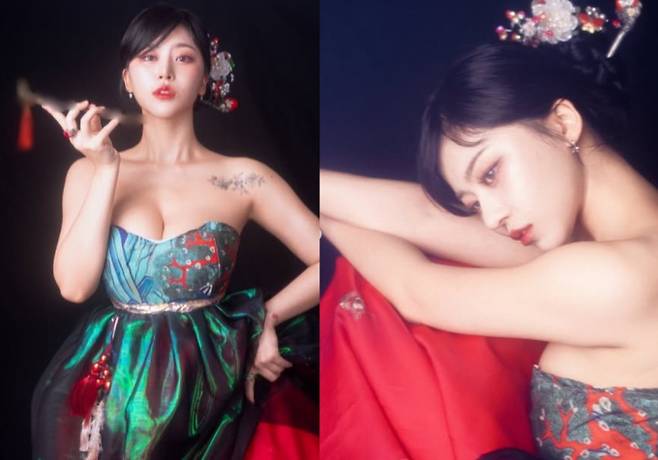 디즈니 플러스 '운명전쟁49'에서 신통한 점사 실력으로 화제를 모았던 무속인 노슬비가 자신의 몸에 강제로 새겨졌던 전남편의 흔적을 아름다운 꽃으로 덮으며 과거와 이별을 선언했다./사진=노슬비 인스타그램