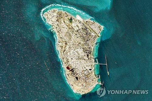 이란의 유류 수출 터미널 하르그섬 전경. AFP/연합뉴스