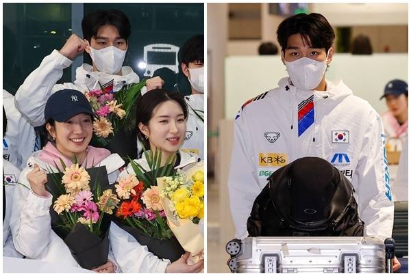 한국 쇼트트랙 국가대표 황대헌이 캐나다 몬트리올에서 열린 2026 국제빙상경기연맹(ISU) 쇼트트랙 세계선수권대회를&nbsp;마치고 17일 오후 인천국제공항 1터미널을 통해 귀국했다. 뉴스1