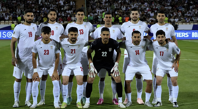이란남자축구대표팀. AP