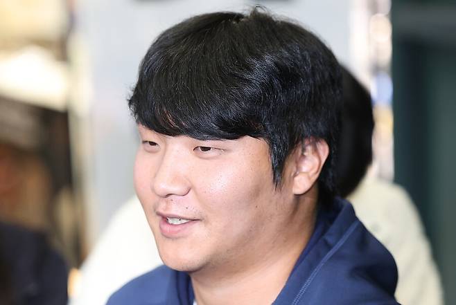 ▲ 1라운드 11타점으로 WBC 대회 신기록을 세운 문보경. 덕분에 외신으로부터 \'슈퍼 문\'이라는 별명을 얻었다 ⓒ연합뉴스