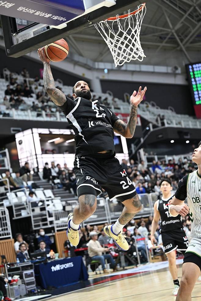 kt의 데릭 윌리엄스 [KBL 제공. 재판매 및 DB 금지]