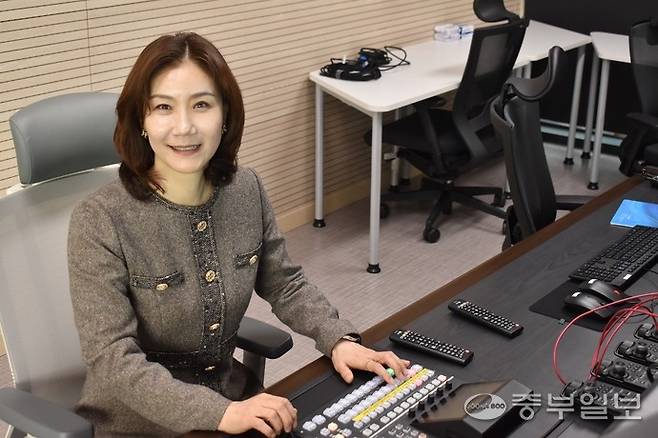 하미진 경기도교육청미디어교육센터장이 중부일보와 인터뷰를 진행하고 있다. 이성관 기자