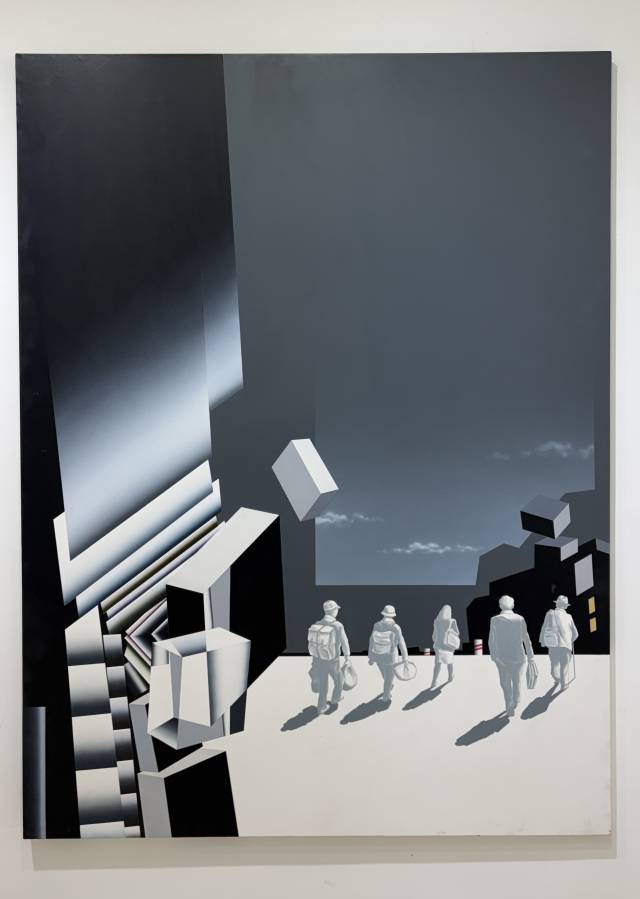 황계용, 상황 F039-흑색도시, 2003. 김은영 기자 key66@