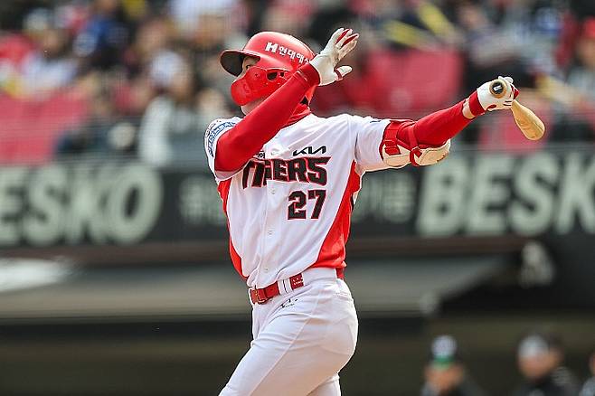 KIA 김호령. 뉴시스