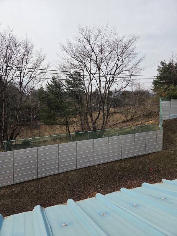 하이트진로 맥주 생산공장 기숙사에서 찍은 재활용 폐기물 선별장 건립 예정지. [출처=독자 제공]&nbsp;